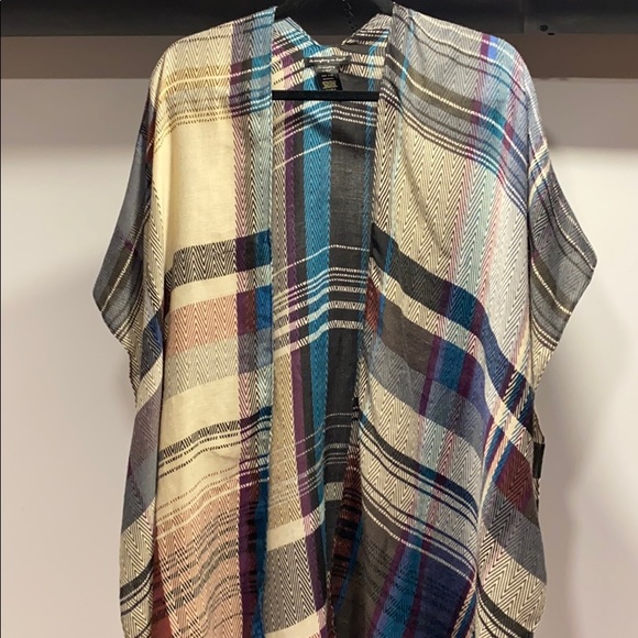 MULTICOLOUR PATTERNED KIMONO - Picture 2 of 3